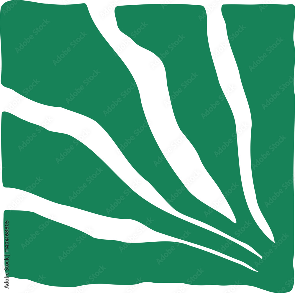 Abstract Paper Cut-Out Leaf Shape Abstract Paper Cut-Out Leaf Shape
