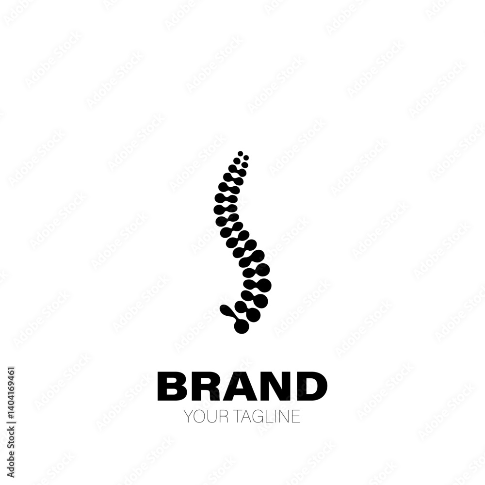 Spine Logo. Spine Logo Design. Spine Logo Brand. Spine Logo Vector Design Isolated on White Background Spine Logo. Spine Logo Design. Spine Logo Brand. Spine Logo Vector Design Isolated on White Background