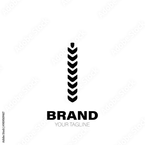 Spine Logo. Spine Logo Design. Spine Logo Brand. Spine Logo Vector Design Isolated on White Background