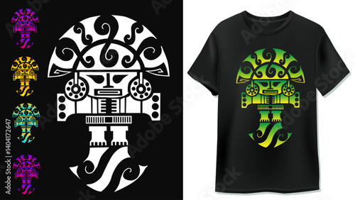 Ancestral Inca Peruvian Tumi T-shirt design
