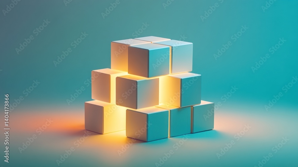 Obraz premium Abstract geometric composition