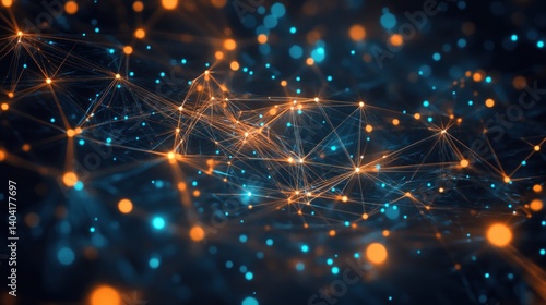 Abstract network of connected points (2)
