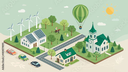 Eco-Friendly_Town_Solar_Wind_Clean_Energy_Green_Living