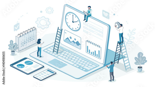Project-Management-Illustration-Teamwork-Productivity-Deadline
