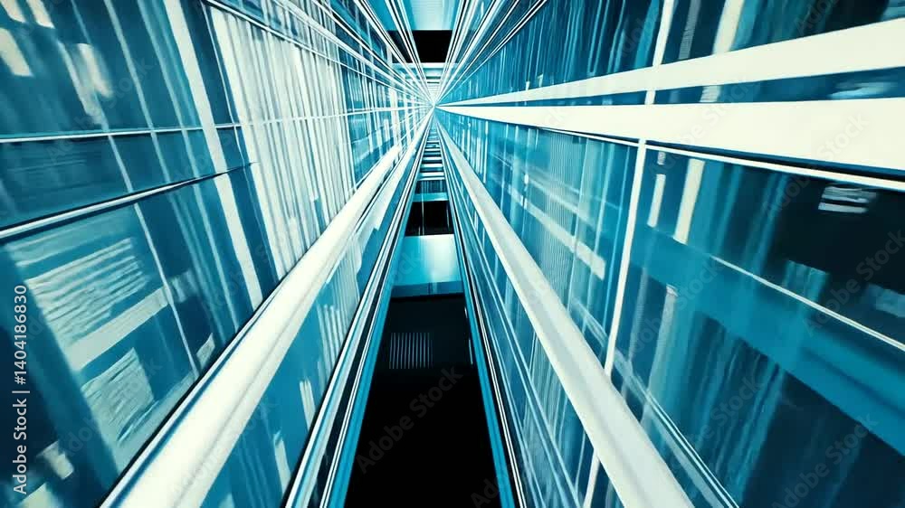 Futuristic city data stream tunnel; abstract background Futuristic city data stream tunnel; abstract background