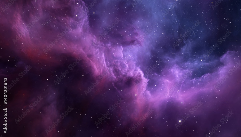 Obraz premium purple nebula cloud space background