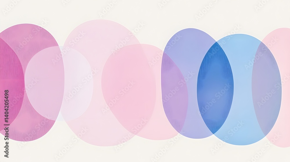 Abstract Pastel Circles Overlay Background Design Abstract Pastel Circles Overlay Background Design