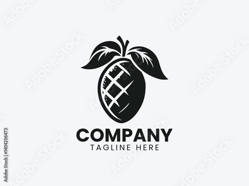 Fresh Juicy Mango Logo, Mango Fruit Vector Logo Design