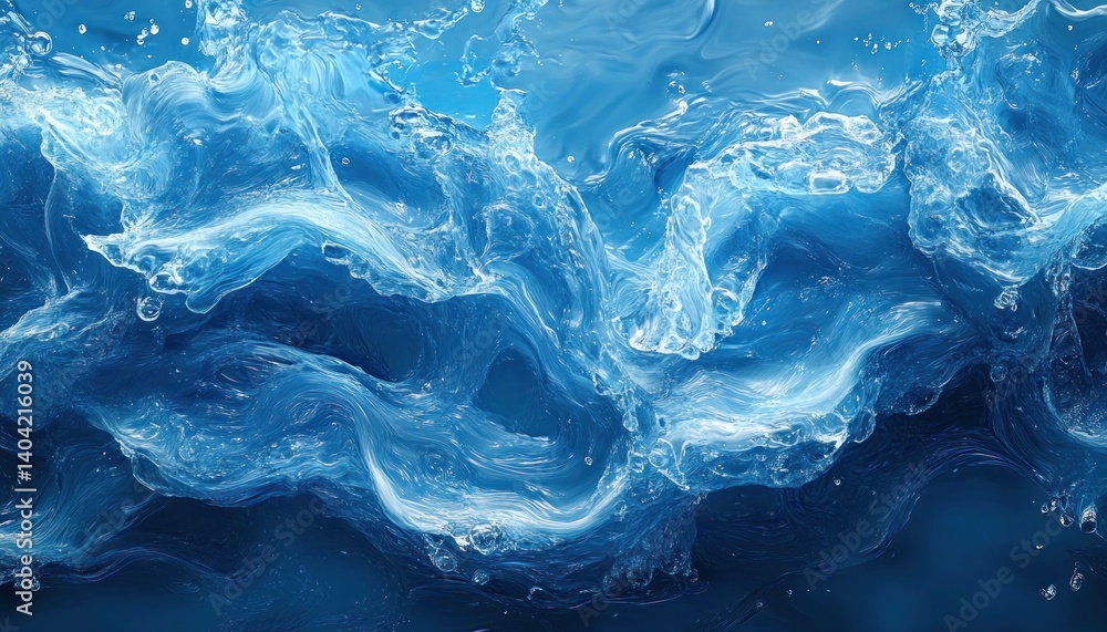 Flowing Water in Blue Tones Surreal Abstract Art Fluid Motion Flowing Water in Blue Tones Surreal Abstract Art Fluid Motion
