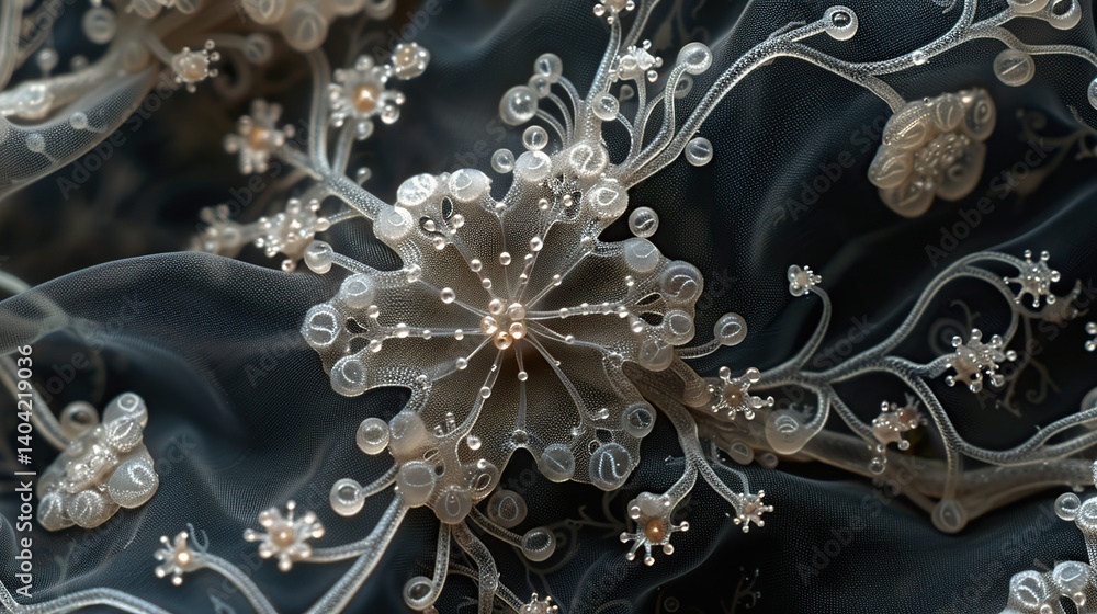 Fototapeta premium Delicate botanical details photographed in soft daylight with precision