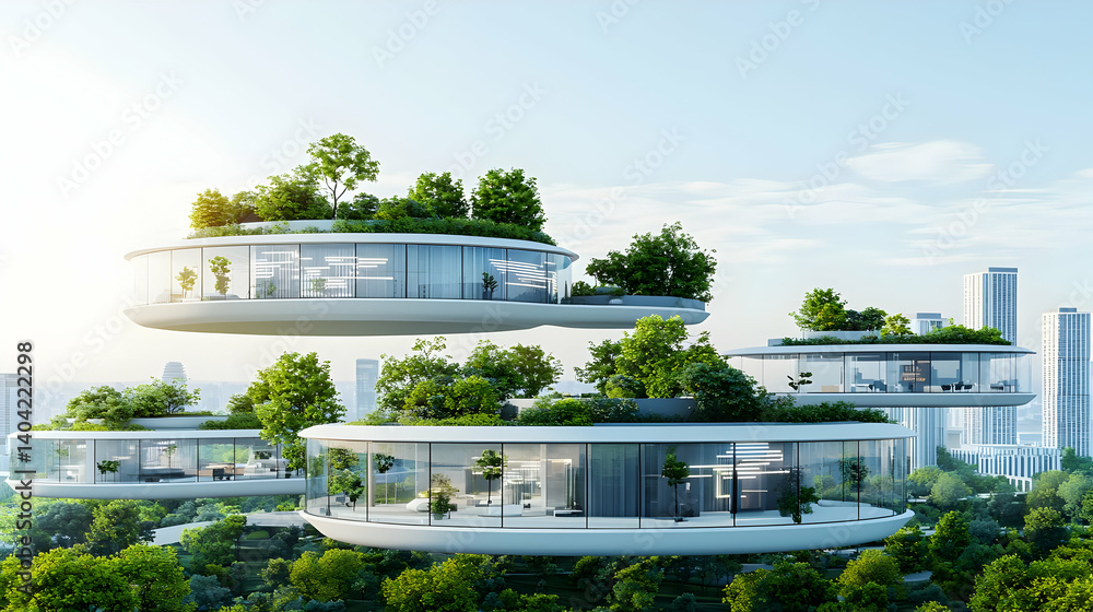 Floating Homes Eco Friendly Futuristic City
