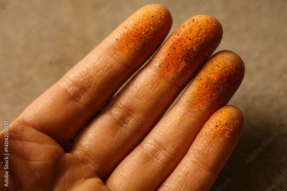 Spice Between Fingers