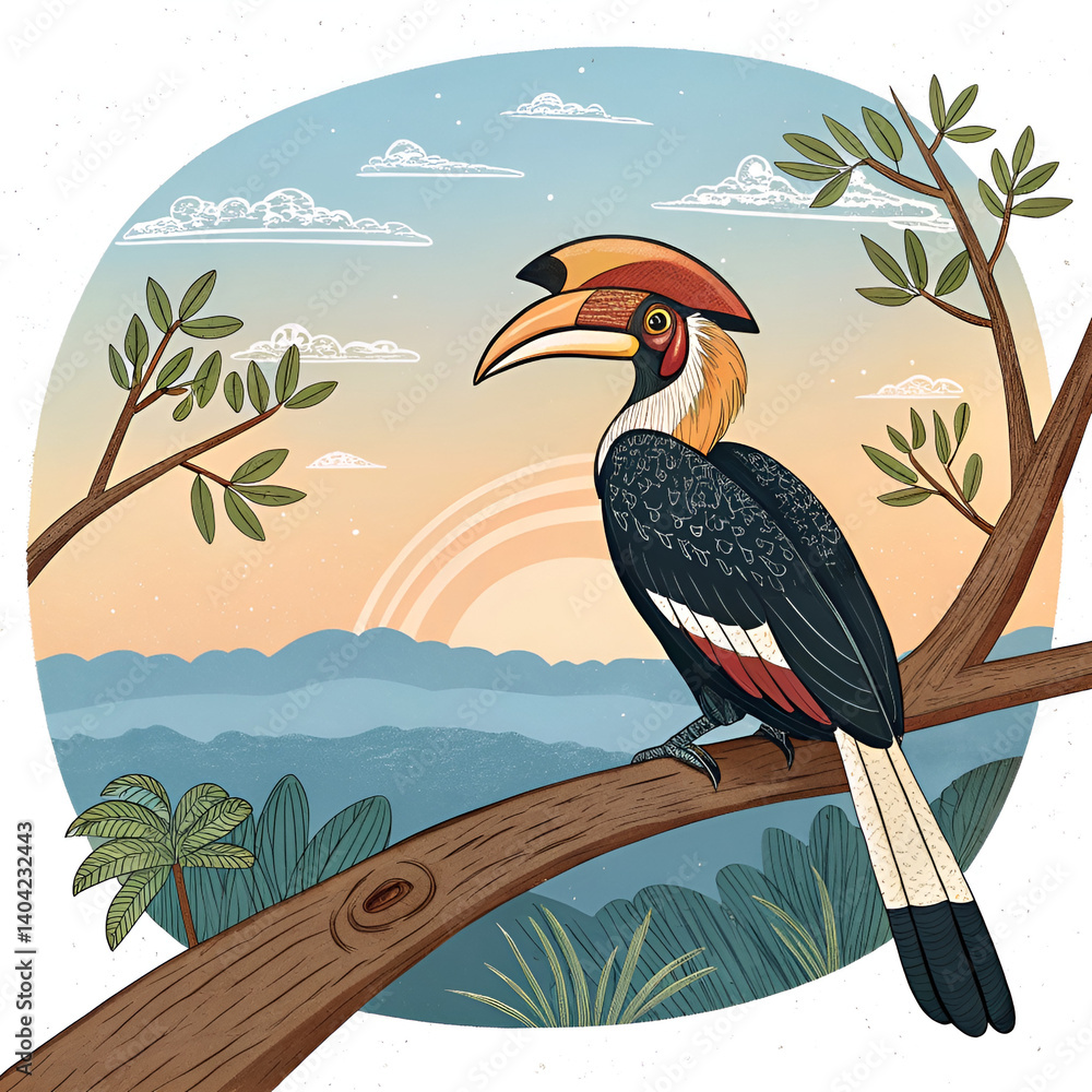 Obraz premium toucan on the tree