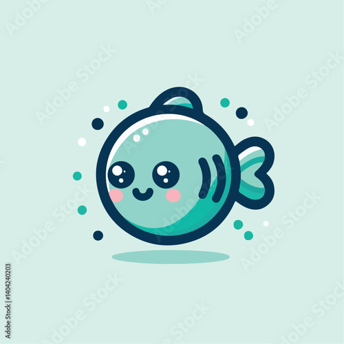Wallpaper Mural cute fish logo image vector Torontodigital.ca