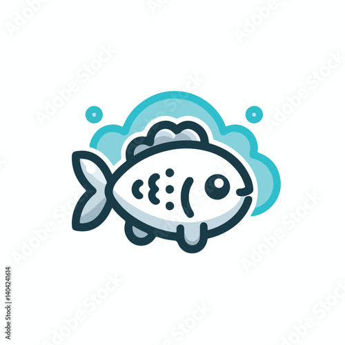 Wallpaper Mural cute fish logo image vector Torontodigital.ca
