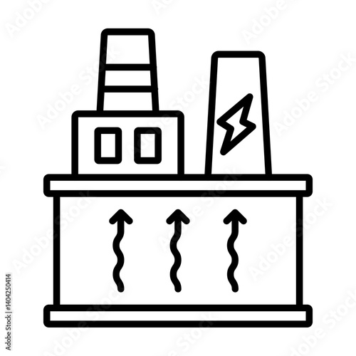 Geothermal Energy Icon