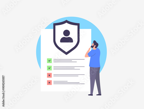 Data privacy regulations encompass laws governing collection, storage and processing of personal information, impacting marketing strategies and compliance requirements. Vector illustration