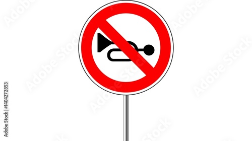 no horns road symbol _ no horns sign