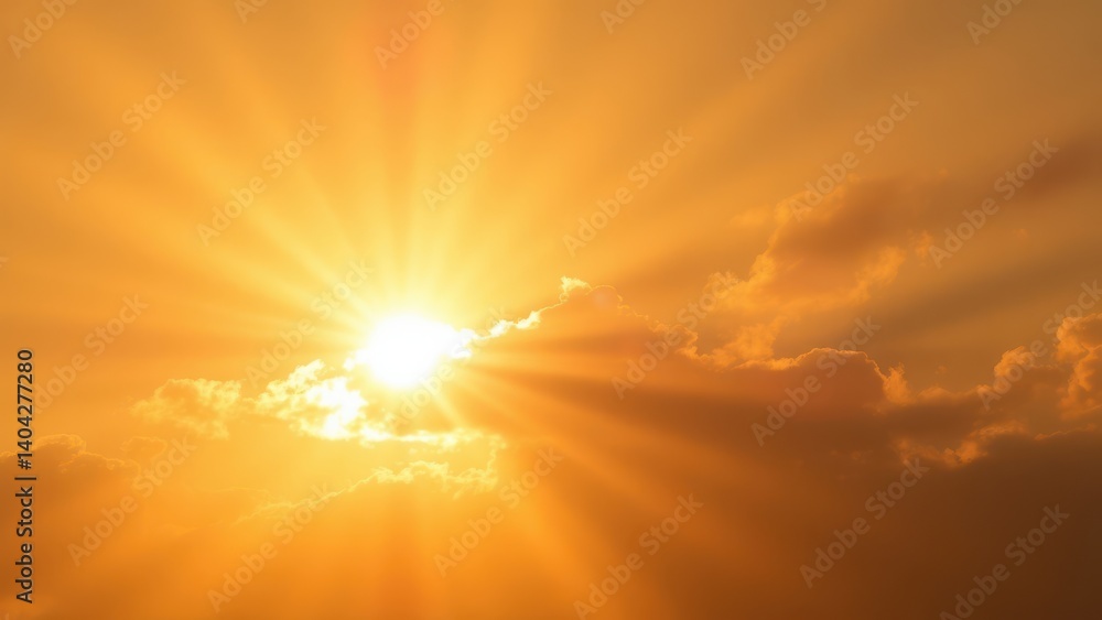 a close up of a plane flying in the sky with the sun behind it