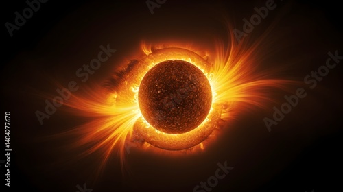 Sun Erupting with Powerful Solar Flares