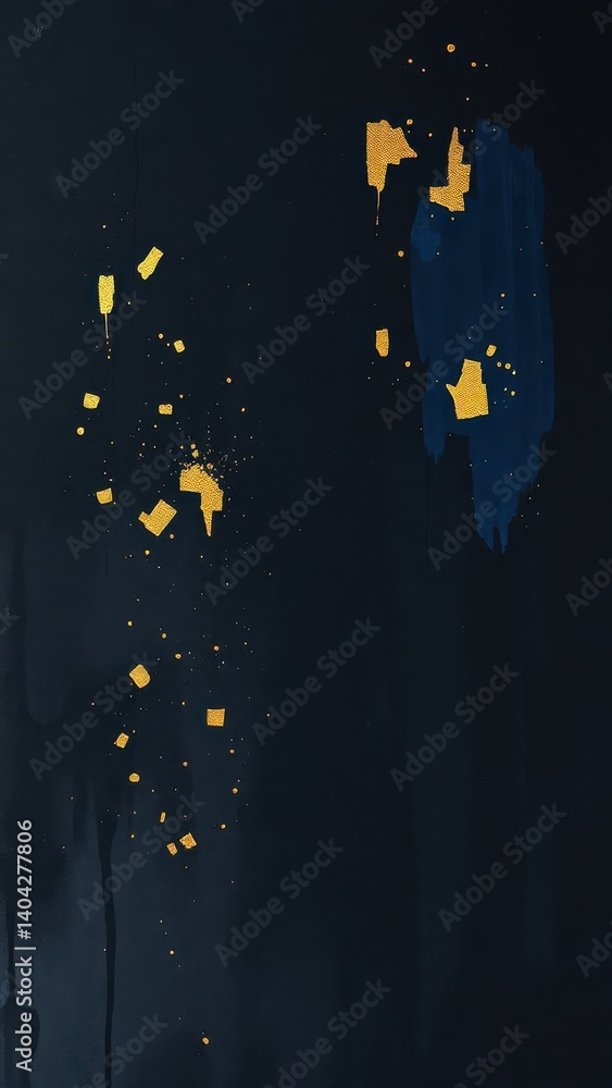 Gold and black blu, colors with gold and dark blue