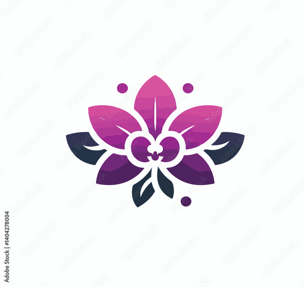 beautiful flower logo image vector beautiful flower logo image vector