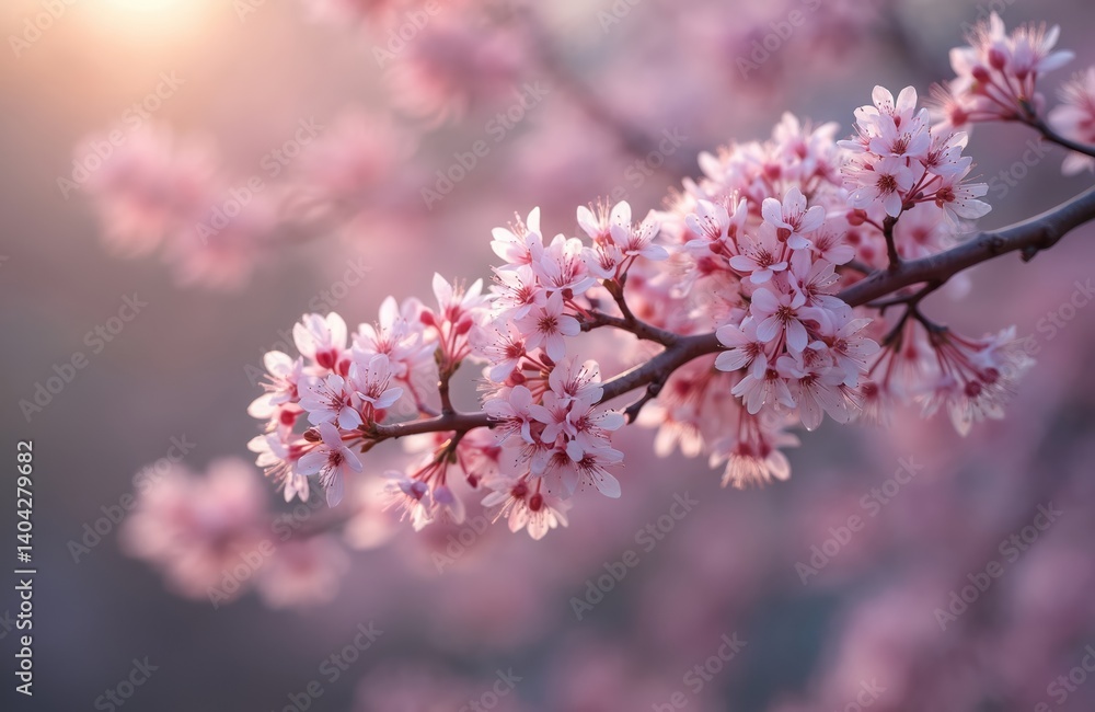 Close-up view of Tamarix bush blooming in early spring. Pink flowers on branches against blurred background. Floral spring wallpaper for gardening and botany blogs or social media. Close-up view of Tamarix bush blooming in early spring. Pink flowers on branches against blurred background. Floral spring wallpaper for gardening and botany blogs or social media.