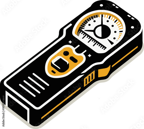 stud finder icon, stud finder line art - simple line art of stud finder, perfect for stud finder logos and icons and themed design