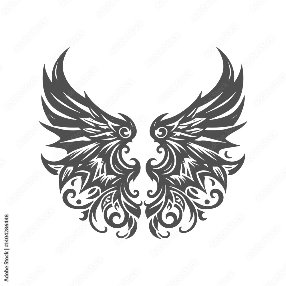 Obraz premium Bat Set Design Wings Illustration