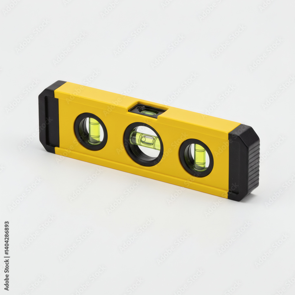 Fototapeta premium Precise Yellow Level Tool for Construction and DIY Projects