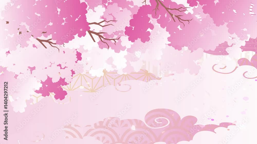 春の桜の花びら背景
春の桜の花びら背景