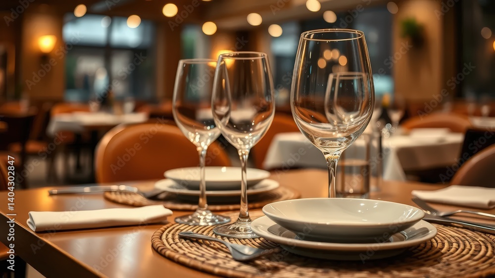 restaurant table setting restaurant table setting