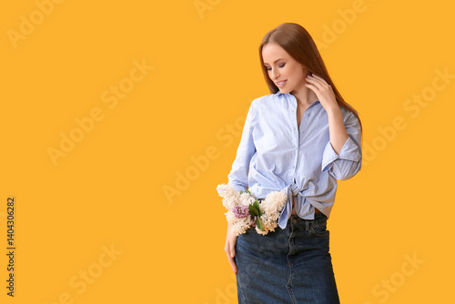 Beautiful young happy woman...
