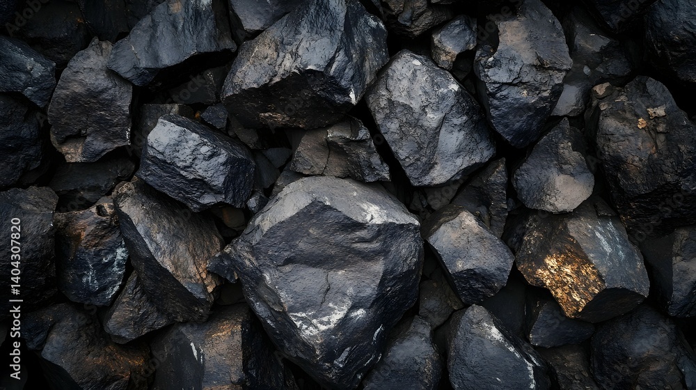 Pile of dark gray and black rocks or stones filling the frame. Pile of dark gray and black rocks or stones filling the frame.