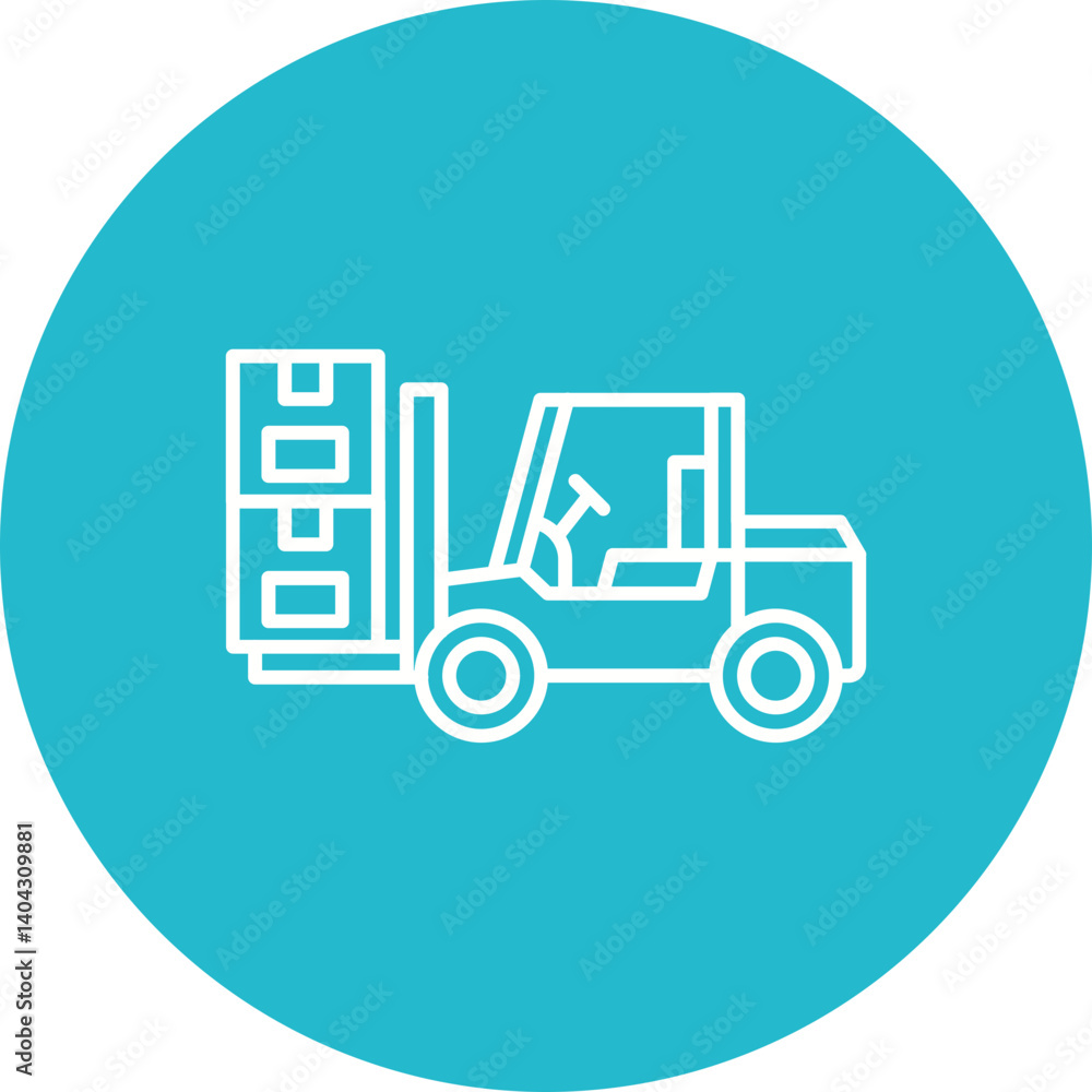 Fork truck Icon Fork truck Icon