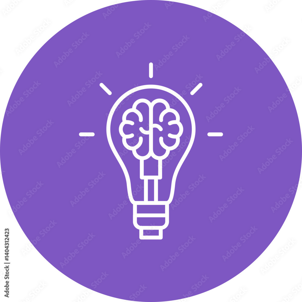 Creative brain Icon Creative brain Icon