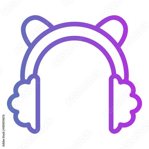 earmuffs Gradient icon