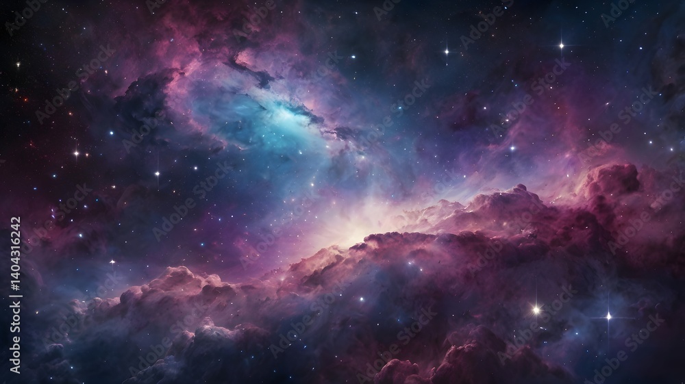 an aweinspiring cos mic nebula scene an aweinspiring cos mic nebula scene