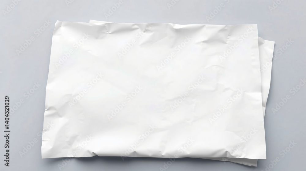 Closeup of a stack of white paper sheets with wrinkles and texture. Closeup of a stack of white paper sheets with wrinkles and texture.