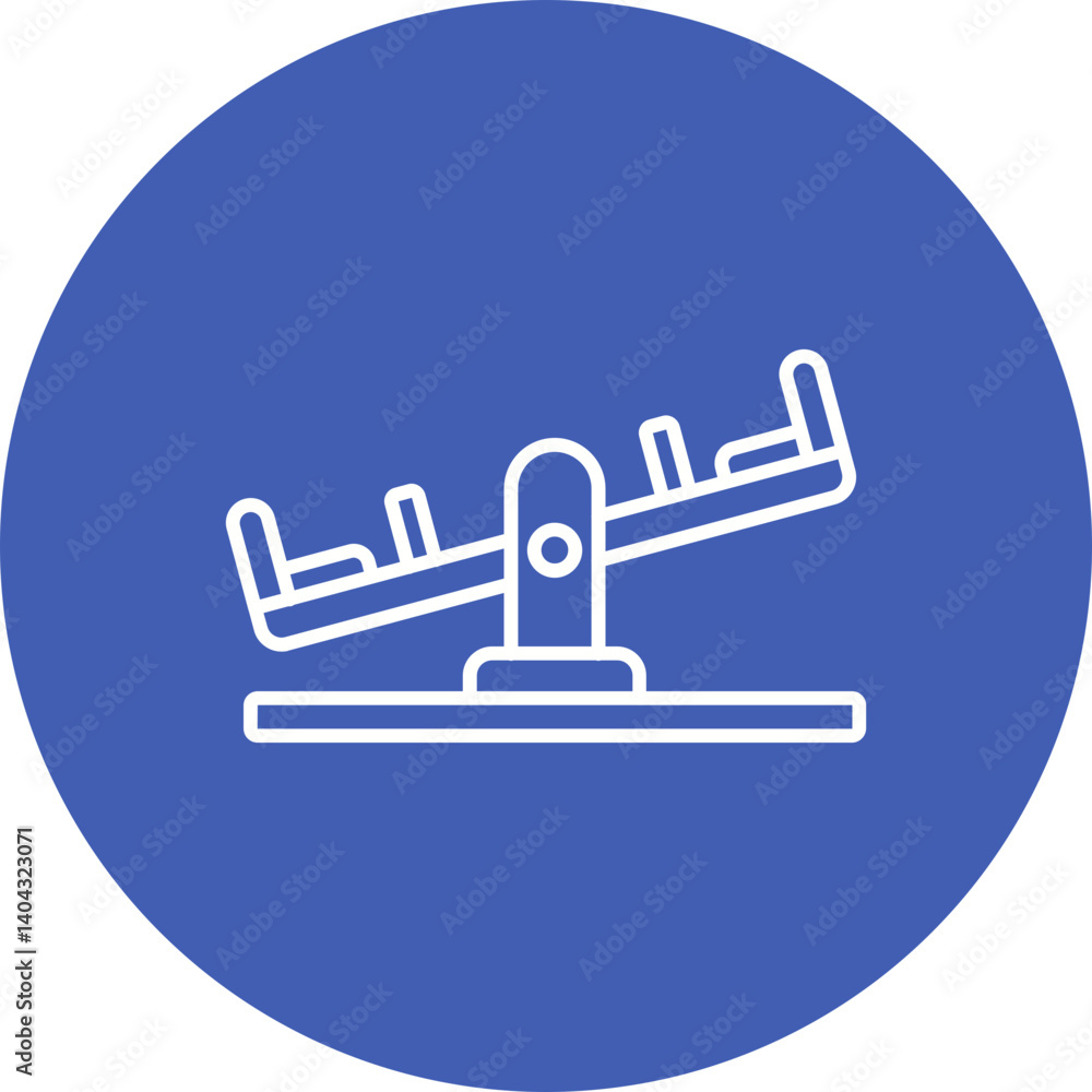 Fototapeta premium Seesaw Icon