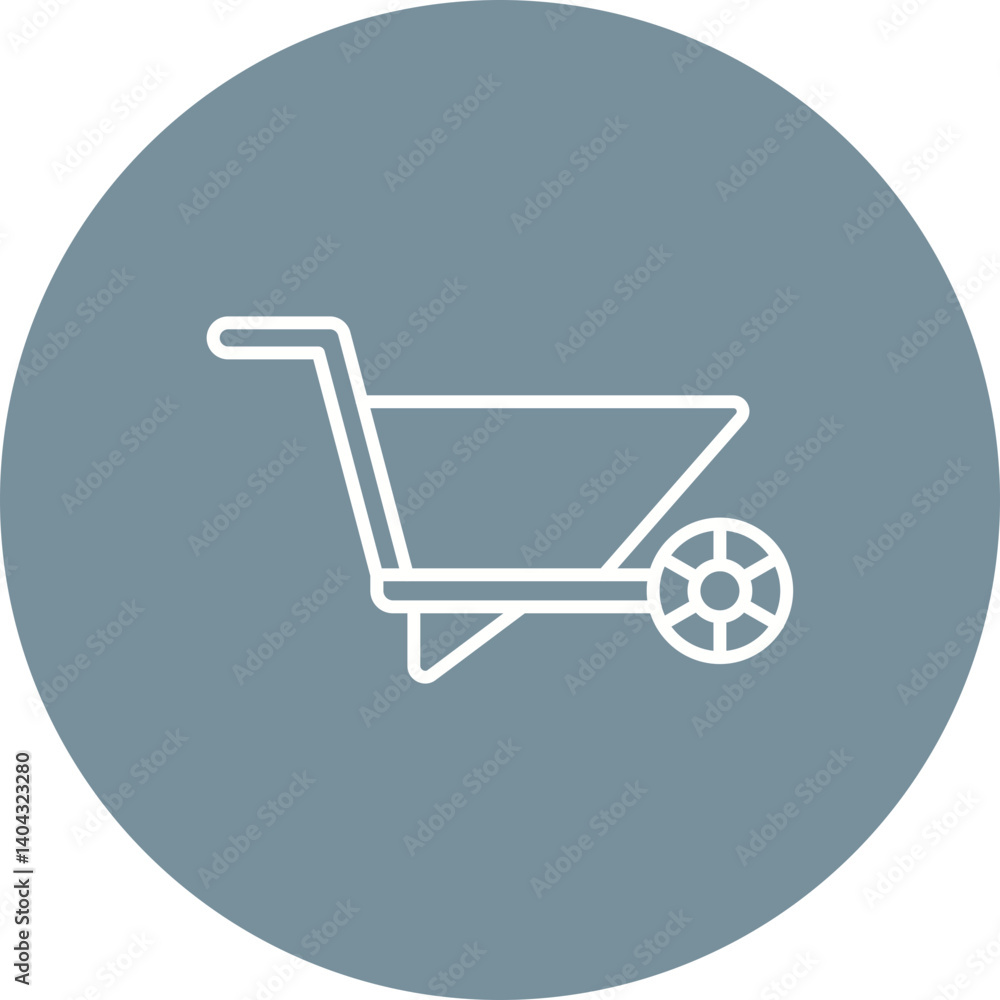 Wheelbarrow Icon Wheelbarrow Icon