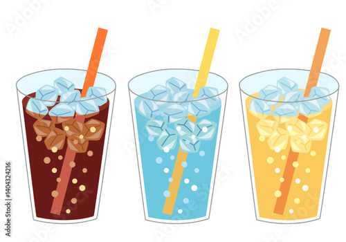 ドリンクのイラストセット