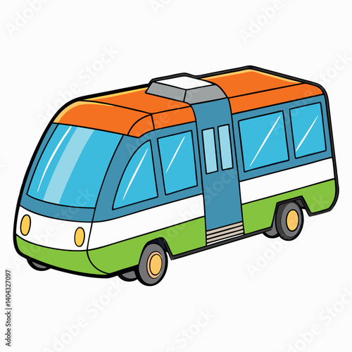 tourist bus isolated
