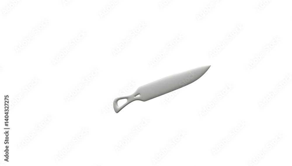 A knife set against a transparent background, conveying healthcare and medical themes in a contemporary 3D icon style A knife set against a transparent background, conveying healthcare and medical themes in a contemporary 3D icon style
