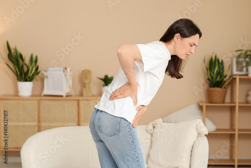 Young woman suffering from ...