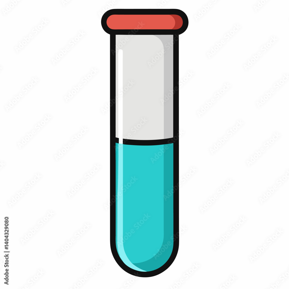 test tube isolated on white background test tube isolated on white background