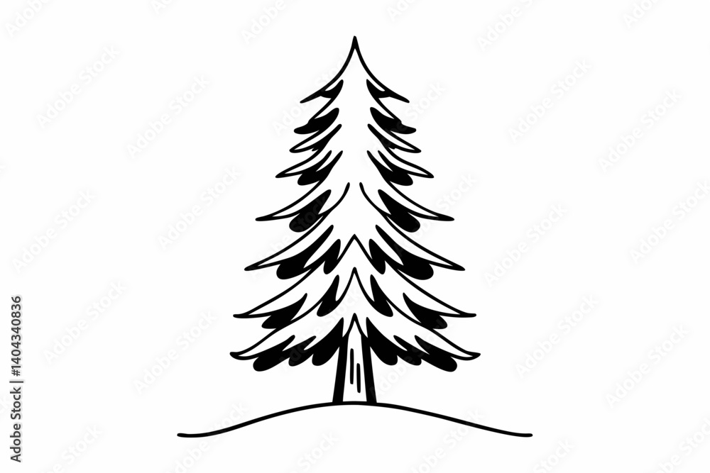 Obraz premium Festive and high-quality Christmas vector illustration perfect for holiday-themed designs. Includes cheerful elements such as Christmas trees, snowflakes, ornaments, Santa Claus, gifts, and winter dec