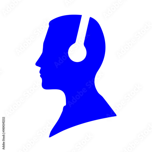 blue headphones icon right