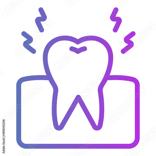 toothache Gradient icon