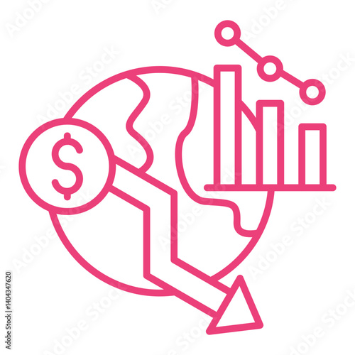 Economic crisis Icon